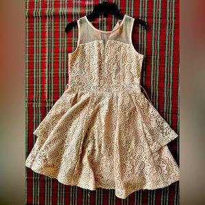 Pink party dress girls size 12